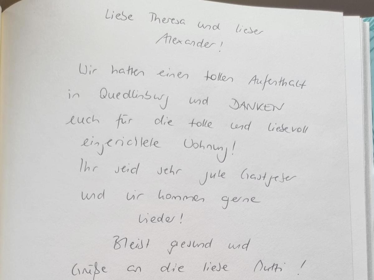 Fewo Otto- Sanierte Ferienwohnung Im Einzeldenkmal Quedlinbourg Extérieur photo